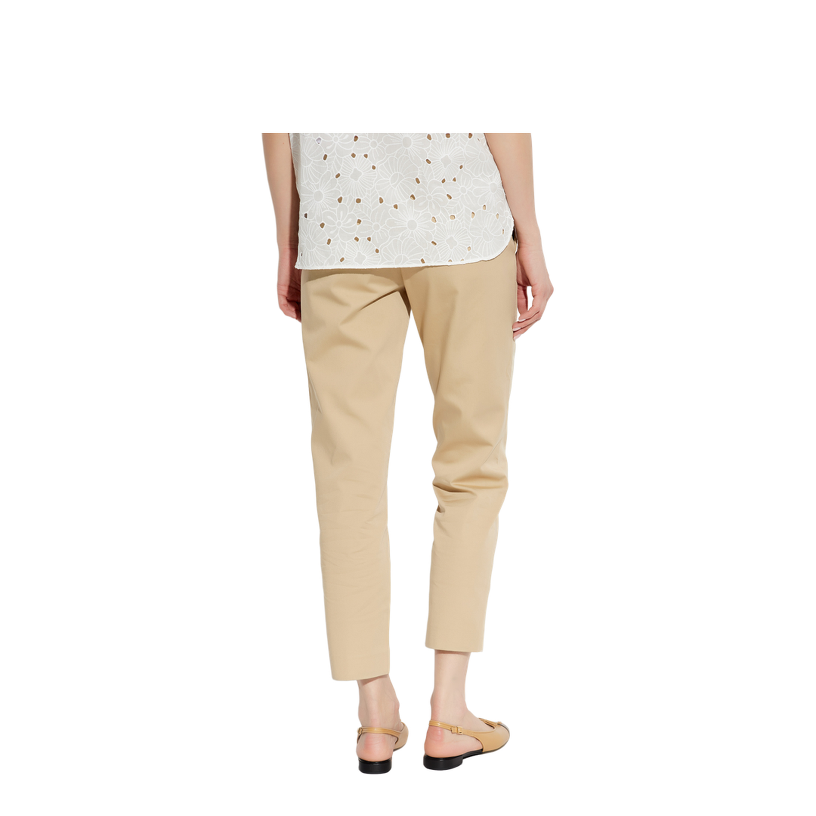 Pants with stitching on the legs