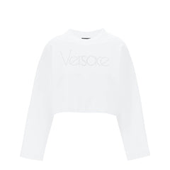 Versace "cropped sweatshirt with rhinestone