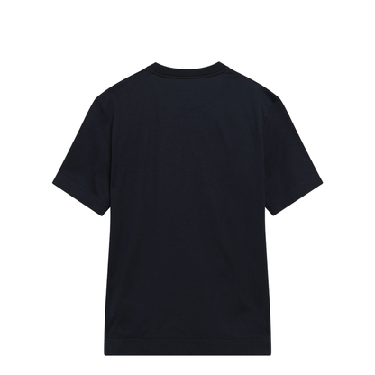 Navy Blue T-Shirt with Embroidered Logo