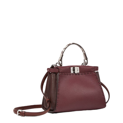 Peekaboo Mini Cuoio Romano Leather Multicolor