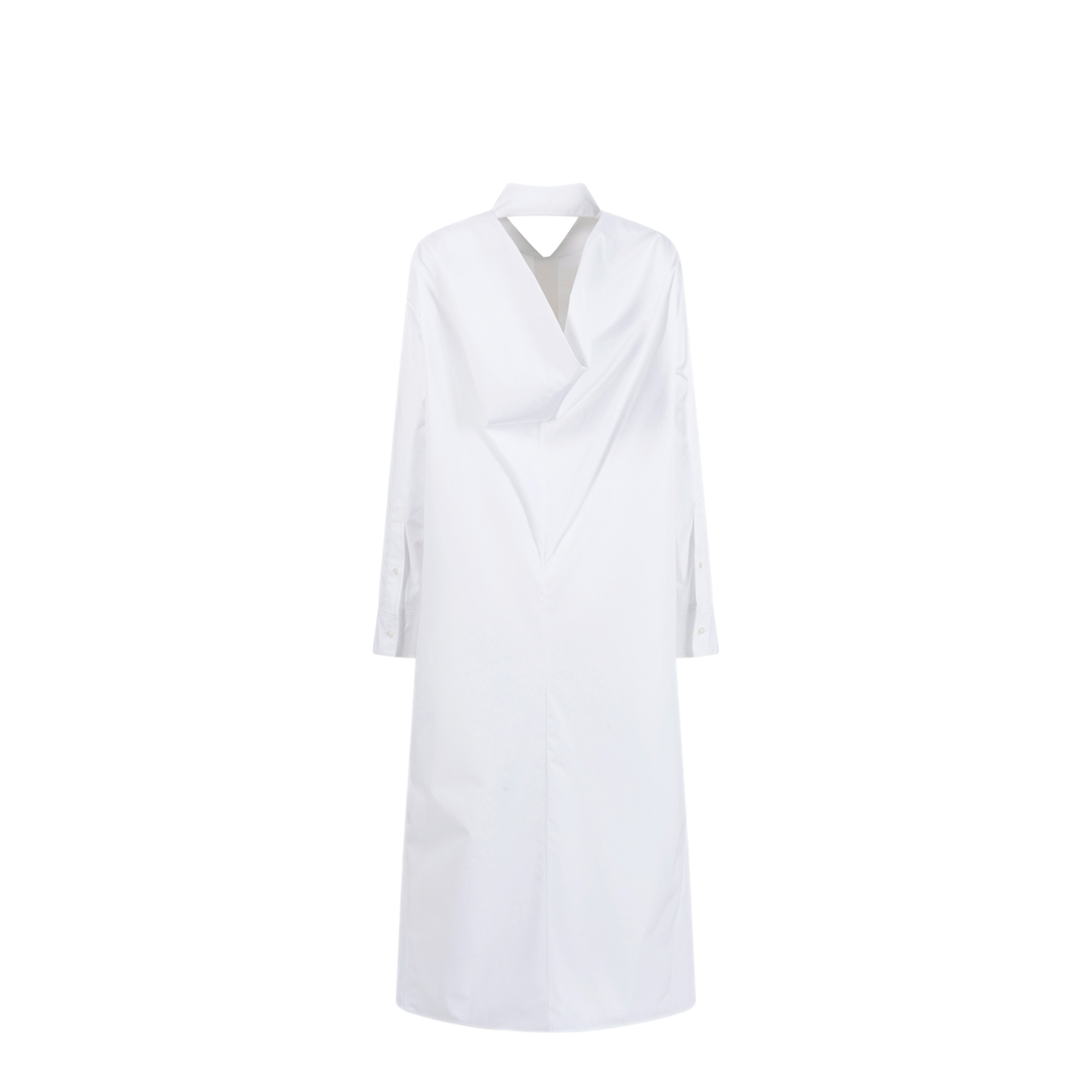 MAYFEYR - Balenciaga - Draped Back Cotton Poplin Dress - 872283TUM209000