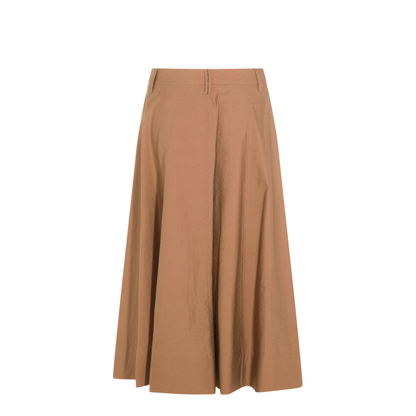 Women's Cotton Skirt Brown