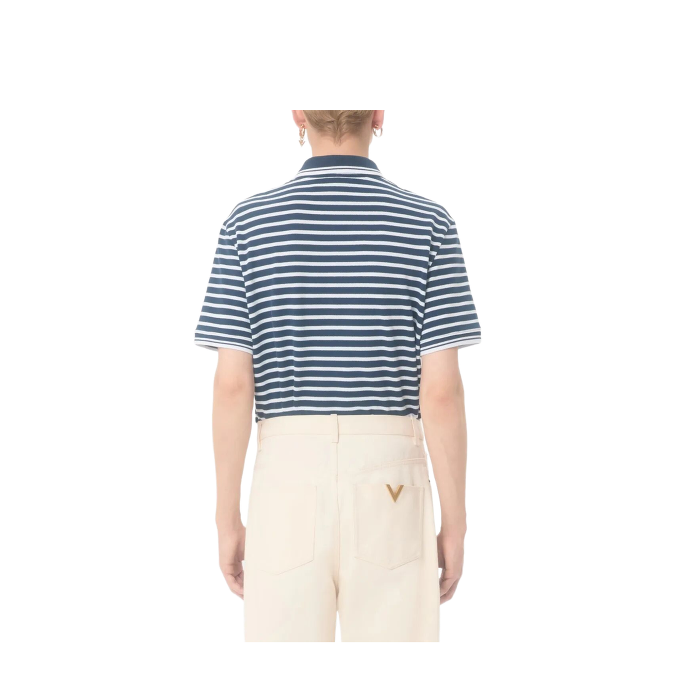 MAYFEYR - Valentino - Cotton Piqué Polo With Vlogo Patch - VMH01KBAF