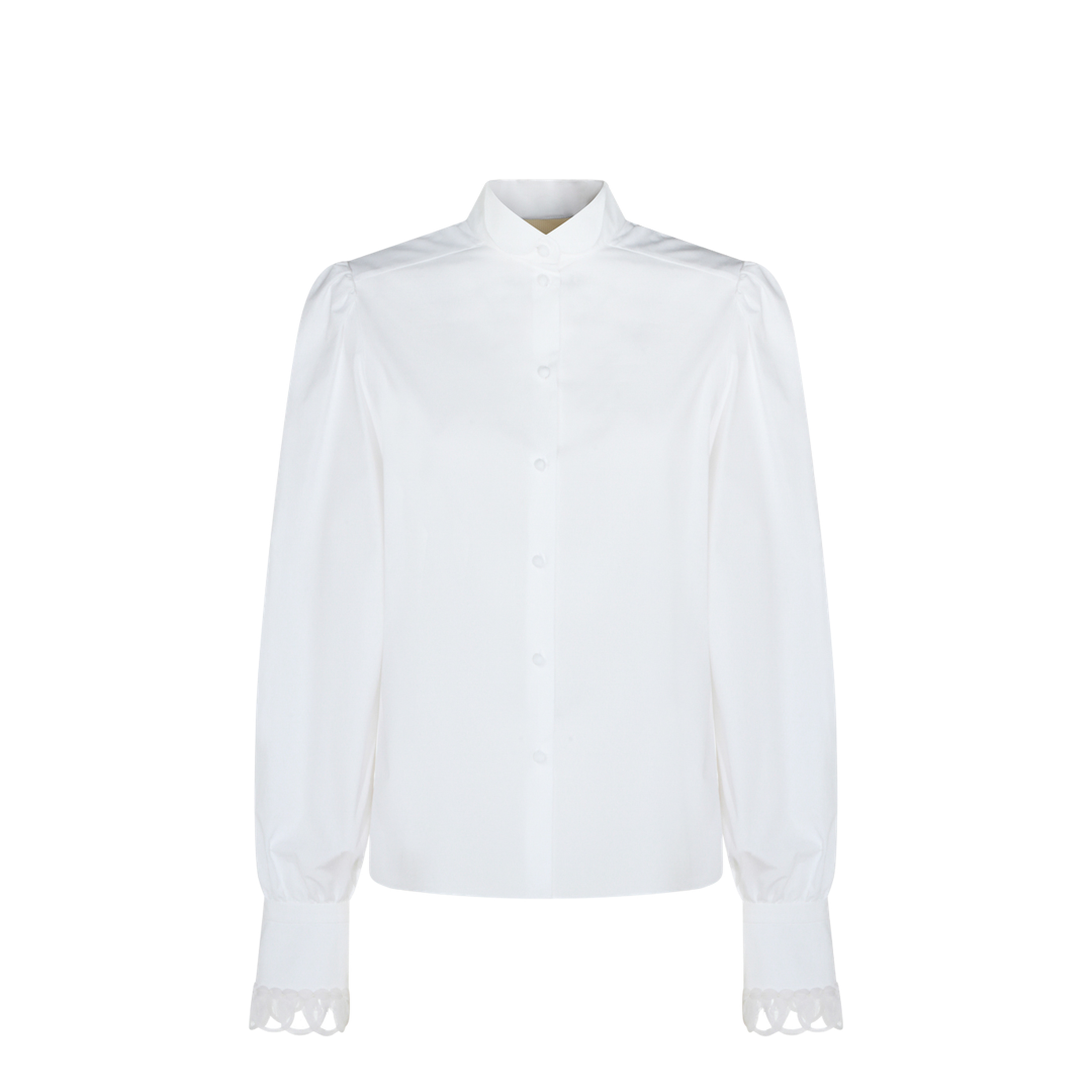 White Cotton Poplin Shirt