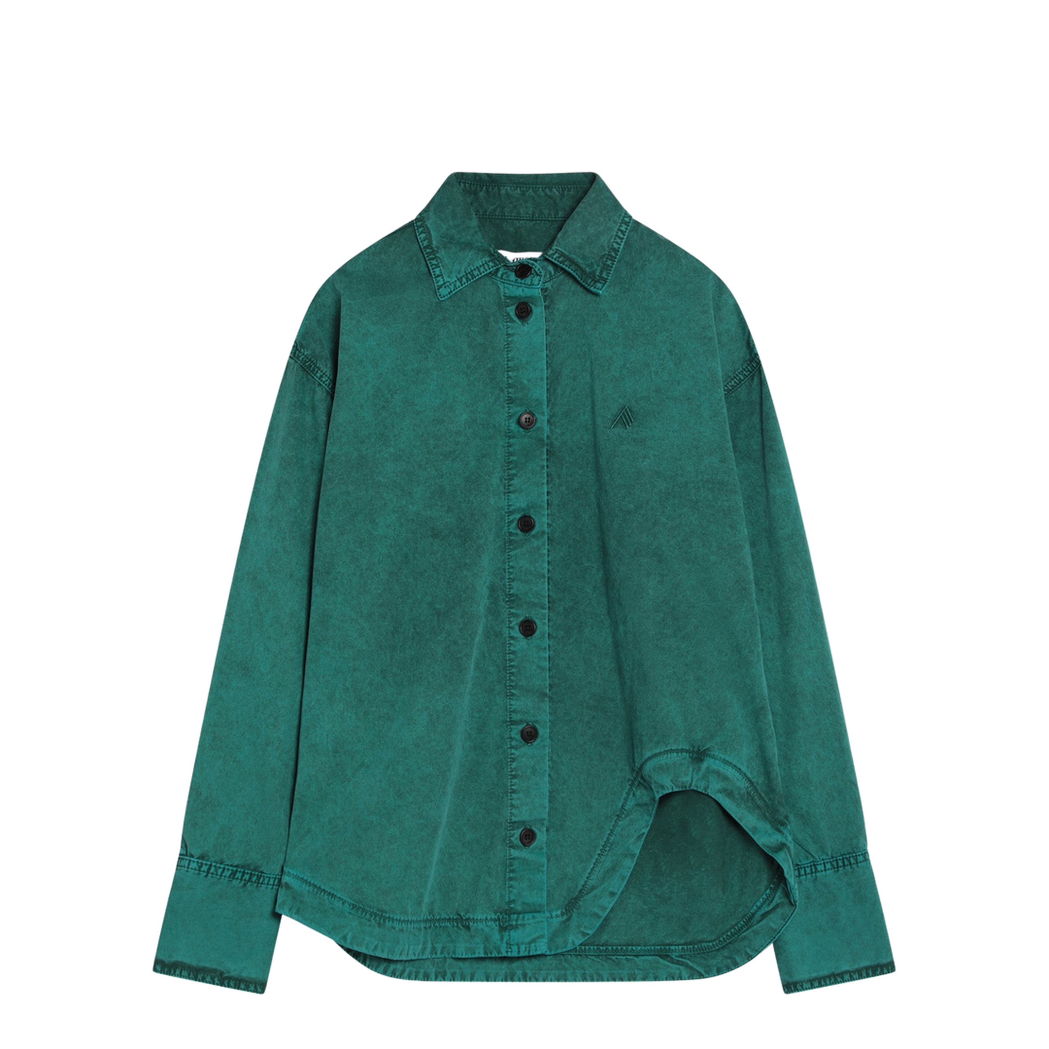 MAYFEYR - The Attico - Green Cotton Shirt - 250WCB00074DDC098A017