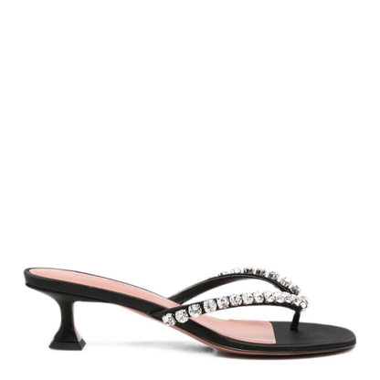 MAYFEYR - Amina Muaddi - Sandals Black - 17S366366GIGBLACKSATIN