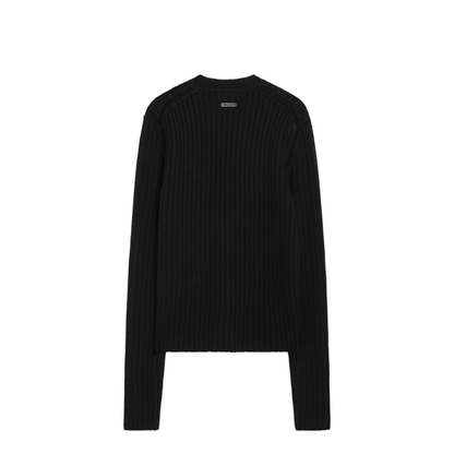 MAYFEYR - Dolce & Gabbana - Black Ribbed Wool Sweater - GXX46TJCVZ7N0000