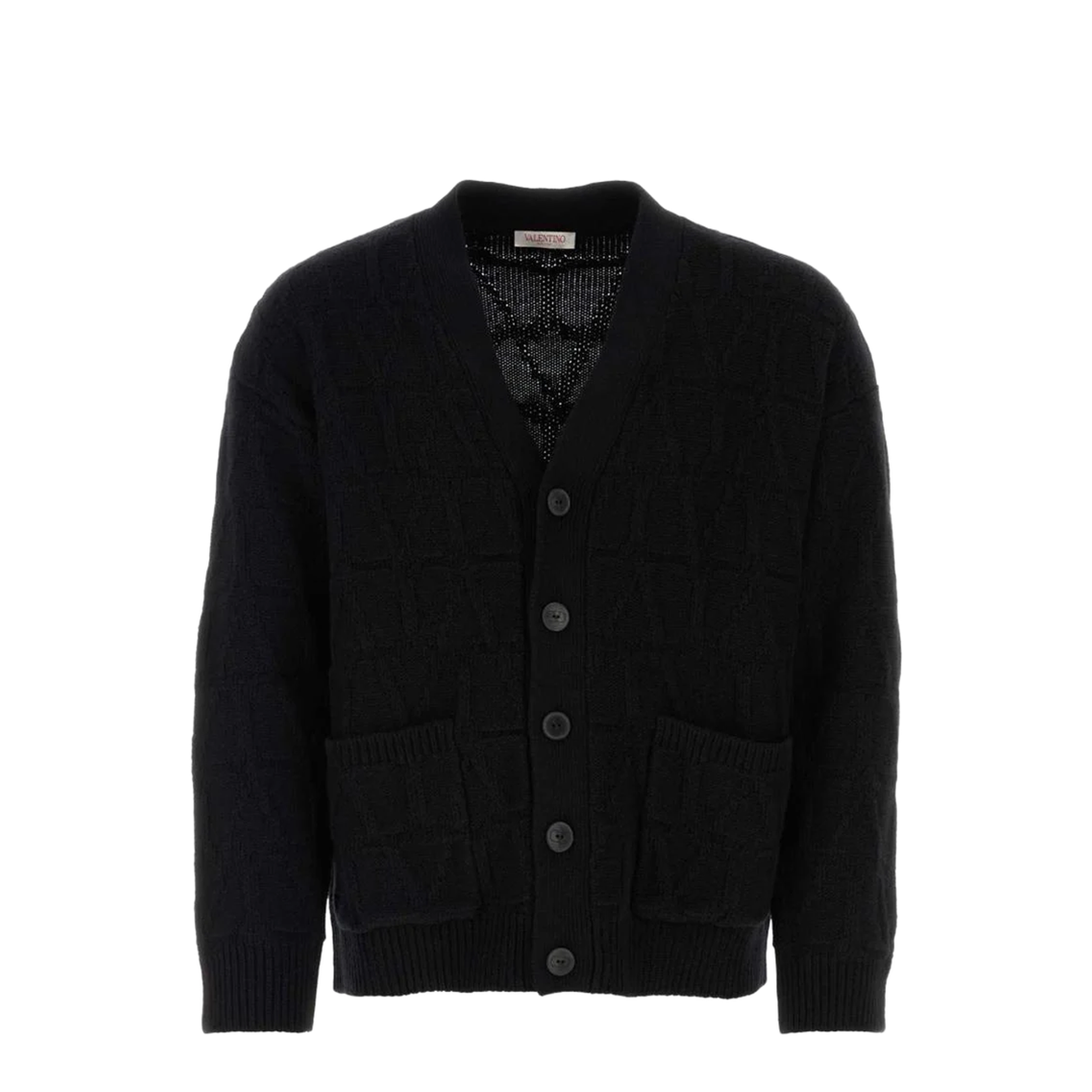 Black Wool Cardigan