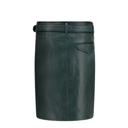 MAYFEYR - Marni - Leather Skirt With Belt And Pockets - GOMX0872QUULA77000V98