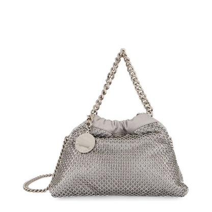 Black Falabella Mini Drawstring Bag with Drawstring Closure