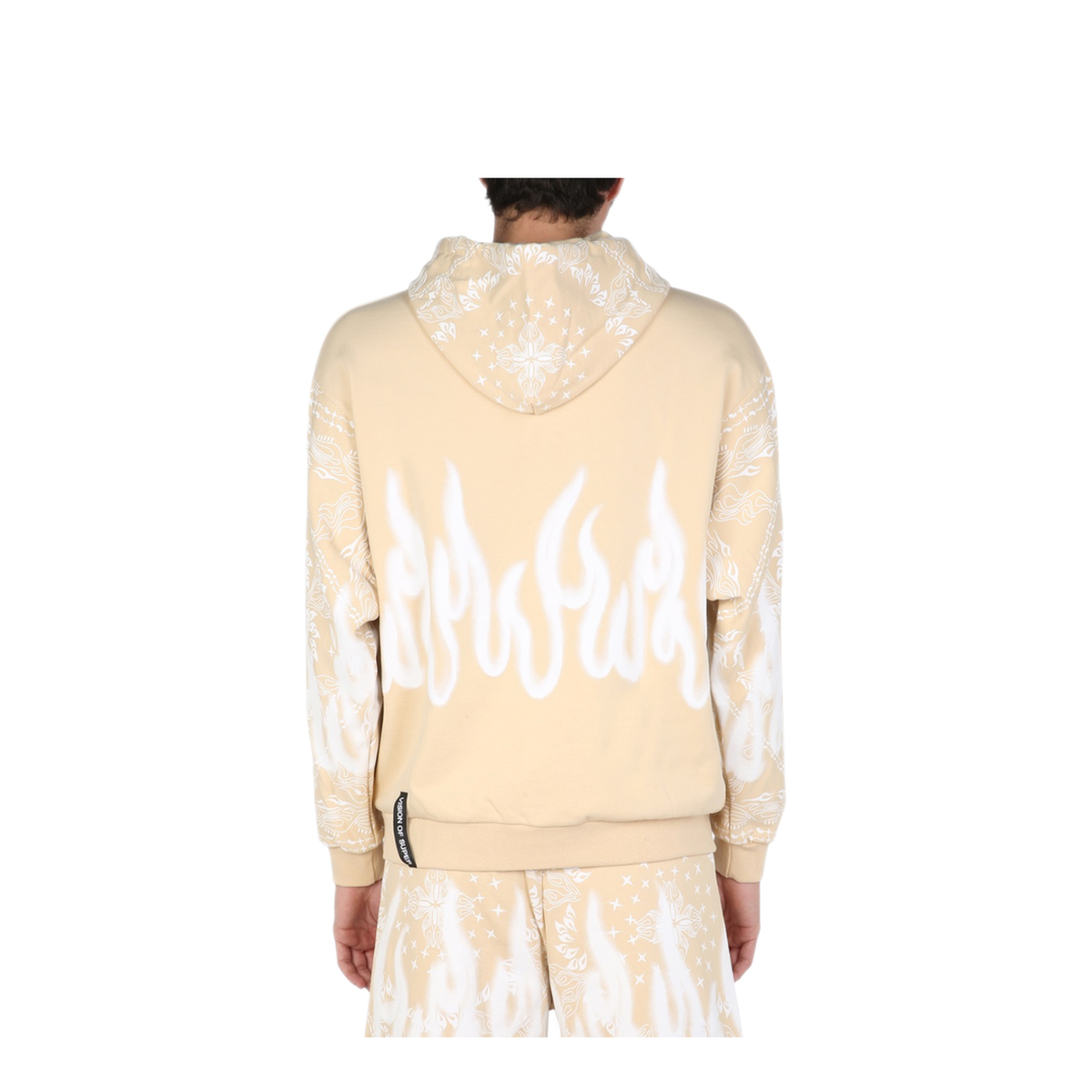 MAYFEYR - VISION OF SUPER - Sweatshirt With Paisley Pattern - VS00026SFCBEIGE