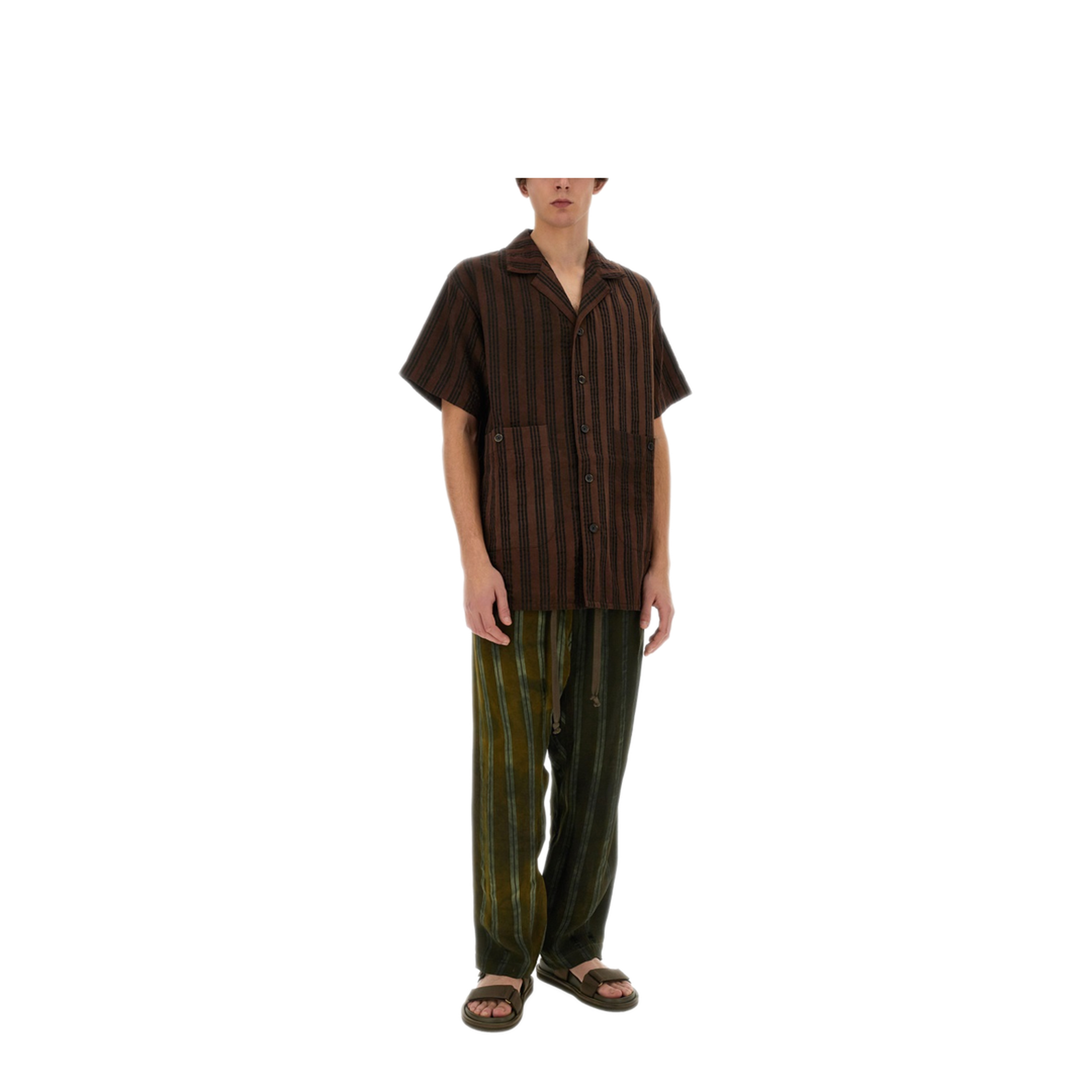 MAYFEYR - Uma Wang - Striped Shirt - UM1507UW069