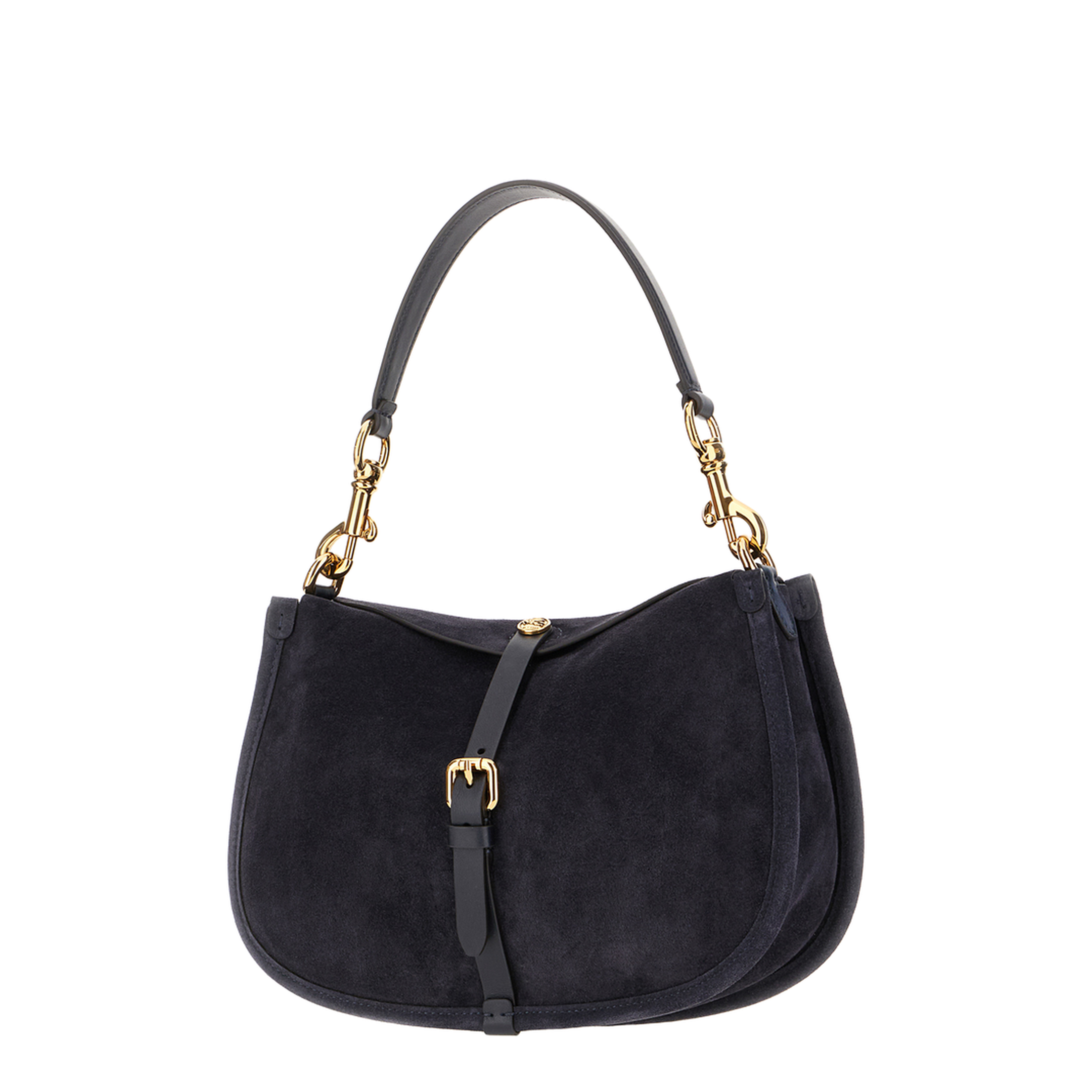 Medium Suede Pony Bag