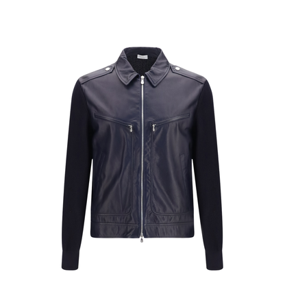 MAYFEYR - Brunello Cucinelli - Leather And Knit Jacket - MPMAH2077