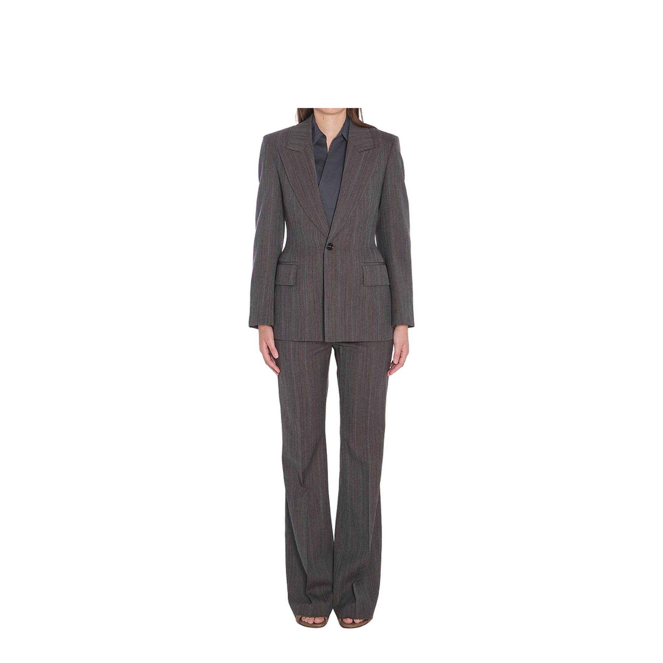 MAYFEYR - Bottega Veneta - Wool Trousers With Thin Stripes - 820099V5C501152