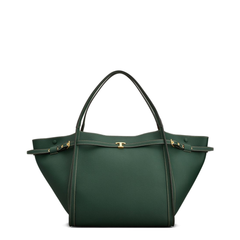 Medium Calf Leather Shopping Bag - Green