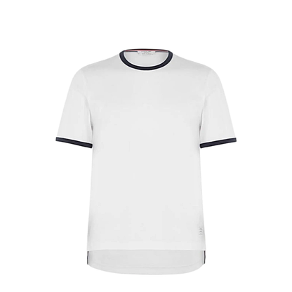 MAYFEYR - Thom Browne - Ss Ringer Tee In Medium Weight Jersey - MJS083A00042100