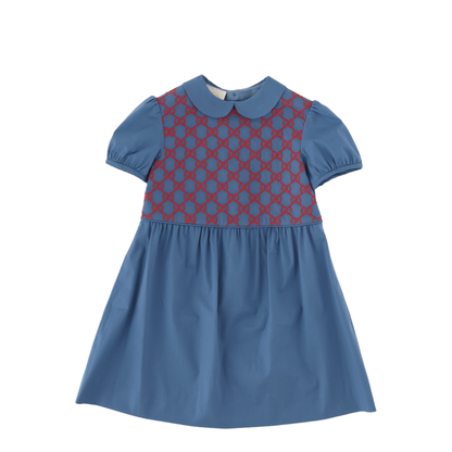 MAYFEYR - Gucci - S/S Dress
Stretch Cotton
Popel/Metal
Blue/Mix - 856521BZB3654131