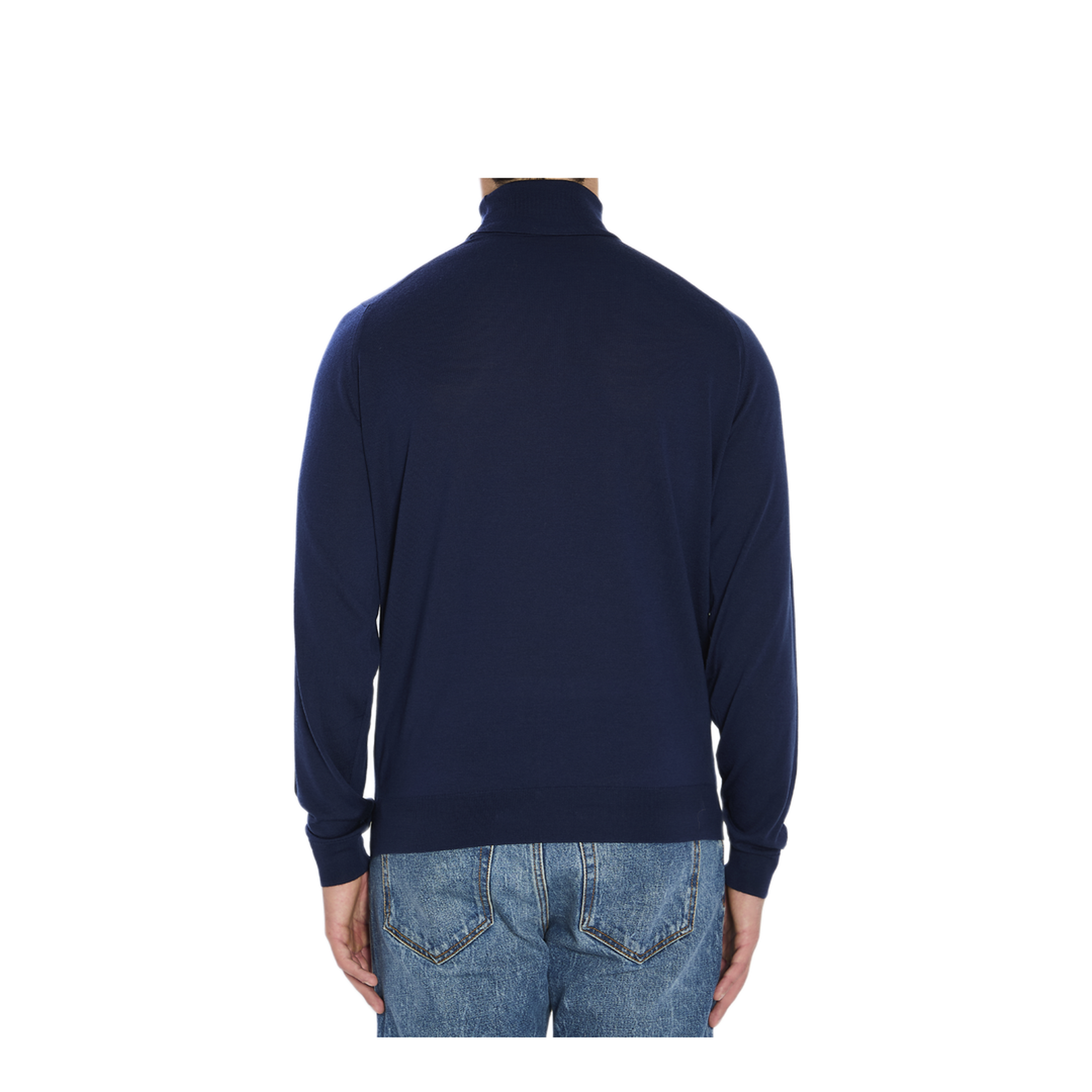 MAYFEYR - John Smedley - Cherwell Turtleneck Sweater - CHERWELLHEMINGWAYBLUE