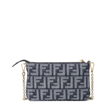 Blue Baguette Mini Clutch