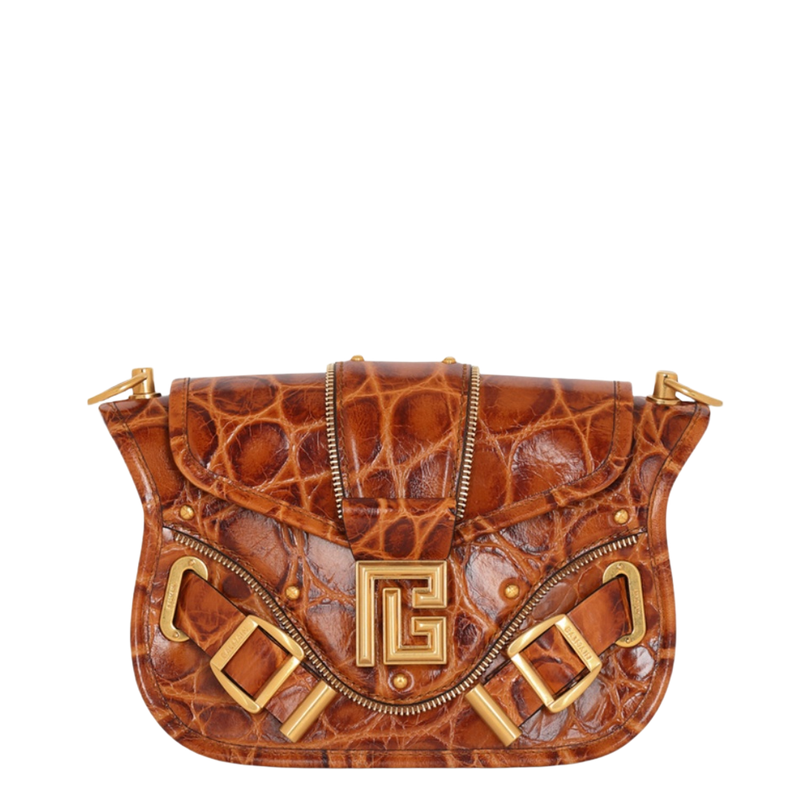 Blaze Bag in Crocodile-Print Leather