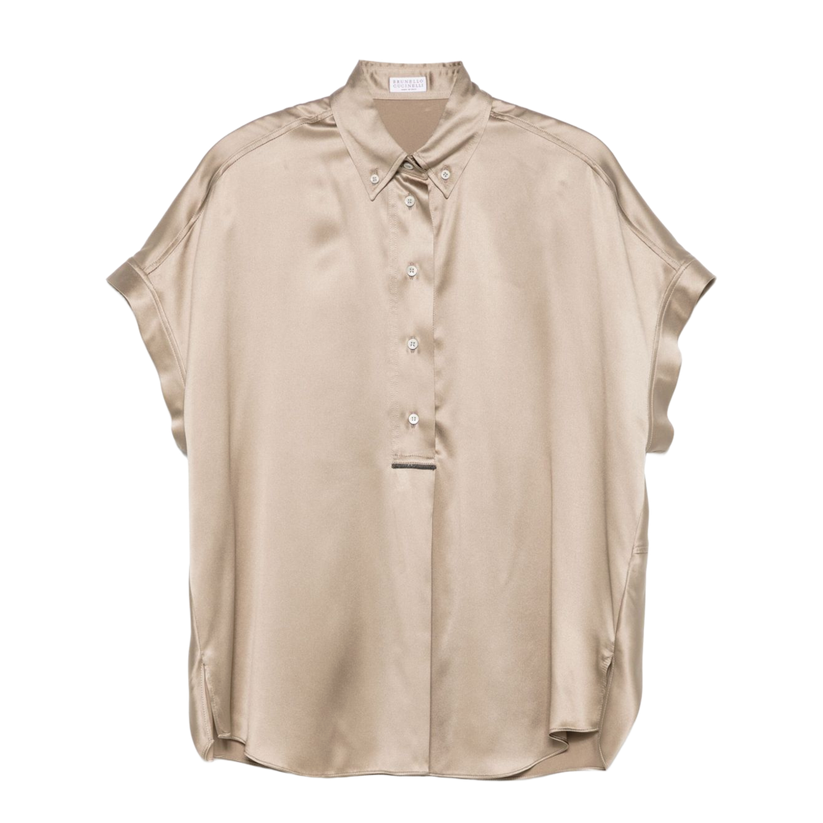Khaki Silk Shirt