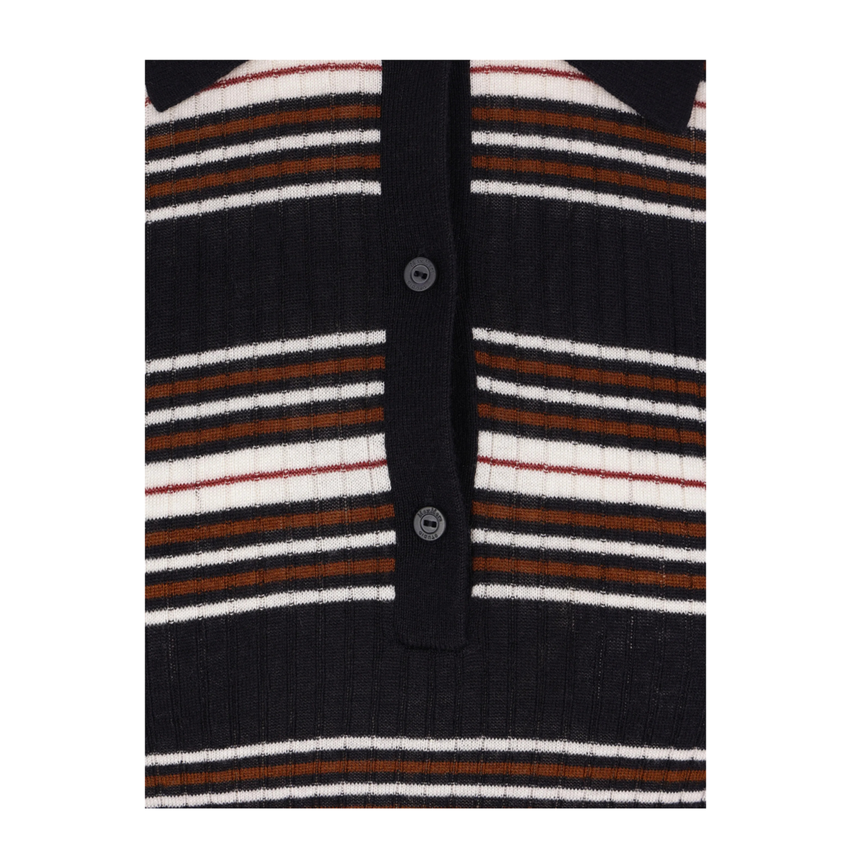 MAYFEYR -  - Striped Knit Polo - 2626366061600001