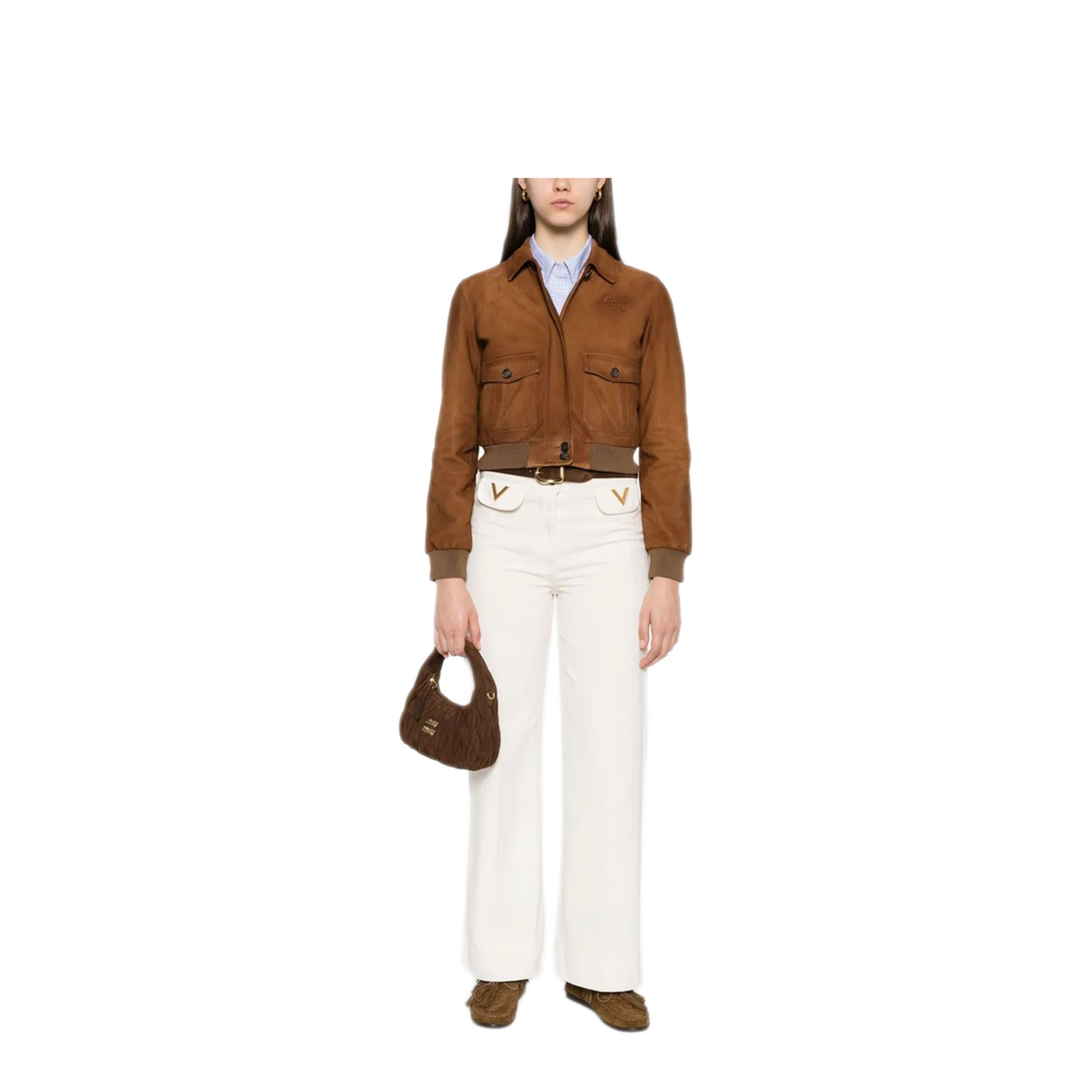 MAYFEYR - Miu Miu - Suede Leather Cap - MPV950SOOO17XDF0401