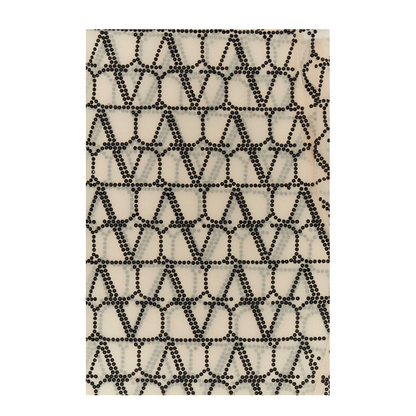 Embroidered Toile Iconographe tulle strass jersey collant