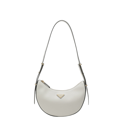 MAYFEYR - Prada - Arqué Medium Shoulder Bag In White Leather - 1BC274OOOASKF0PG7