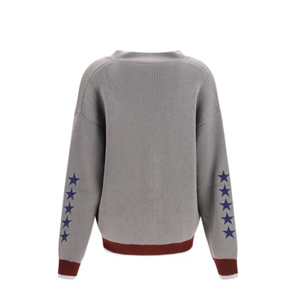 MAYFEYR - Off-White - College Varsity Knit Cardigan - 2FE00536TW071
