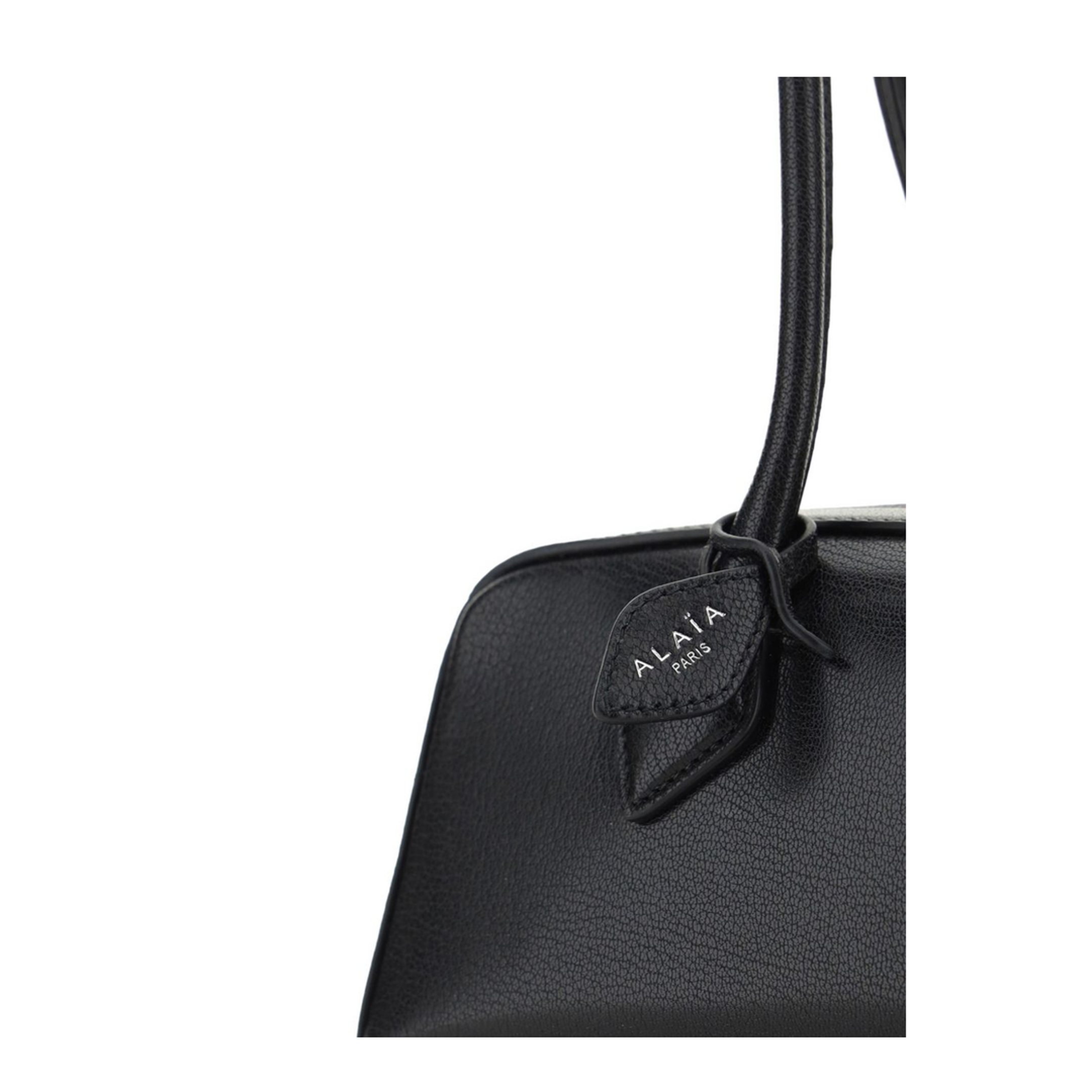 Le Teckel Medium Goatskin Shoulder Bag - Black