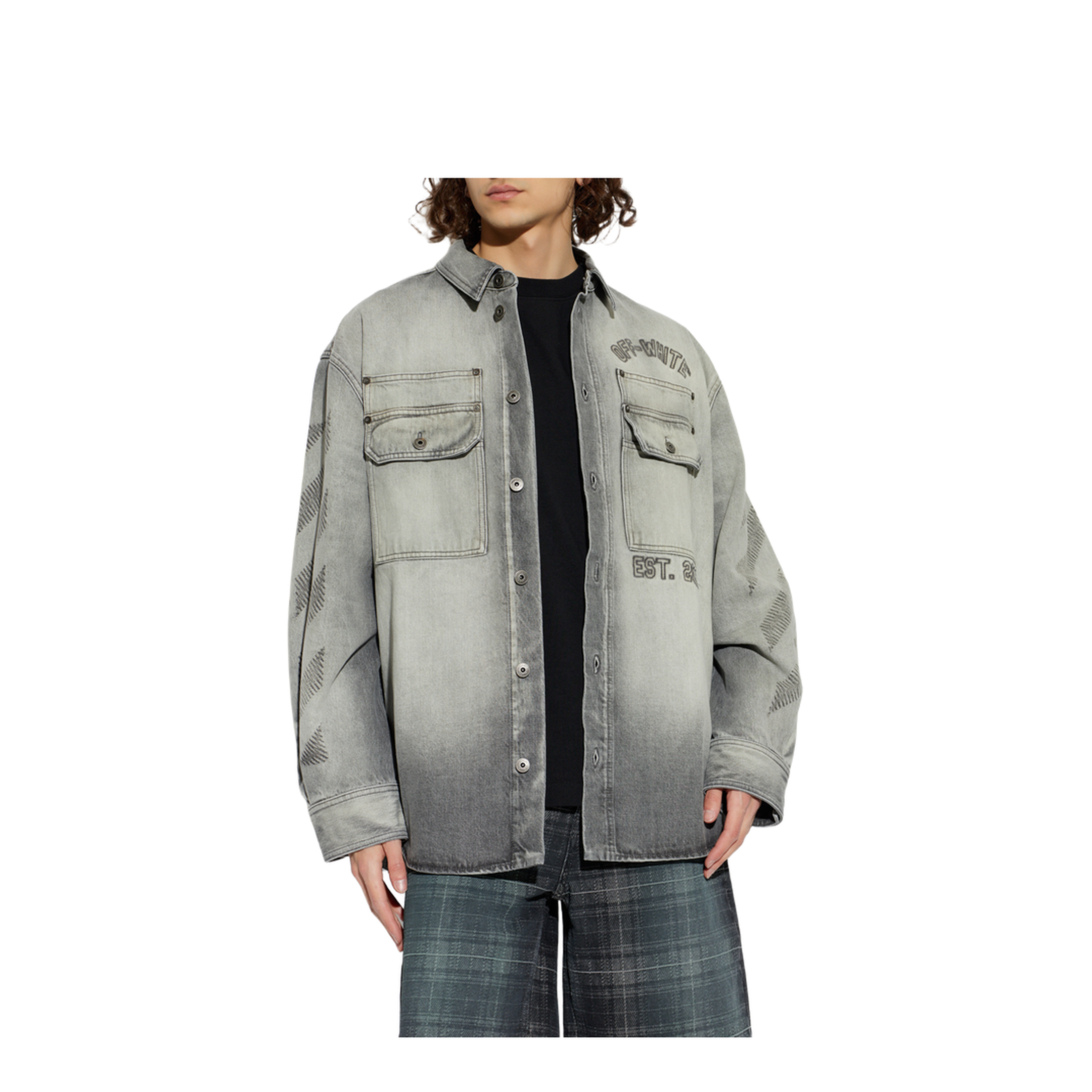 MAYFEYR - Off-White - Denim Shirt With Pockets - 44MYD05VS26D003020