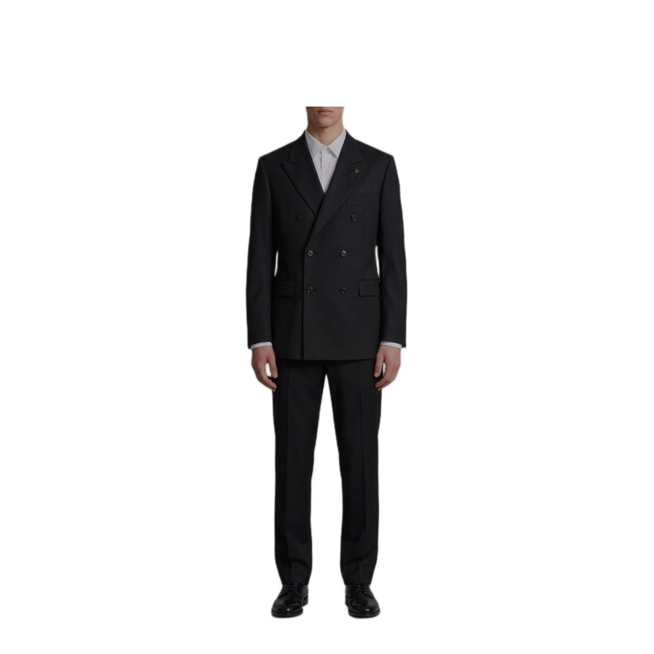 MAYFEYR - Lardini - Black Feeling Double Breasted Suit - AC5934ECN64414999