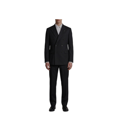 MAYFEYR - Lardini - Black Feeling Double Breasted Suit - AC5934ECN64414999