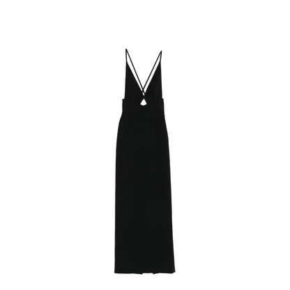 Cross-Back Straps Maxi Dress