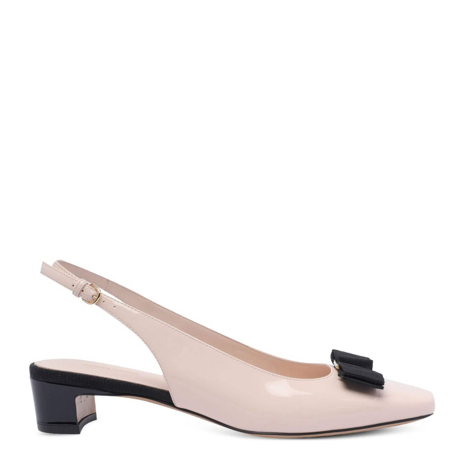 Ferragamo with Heel Black