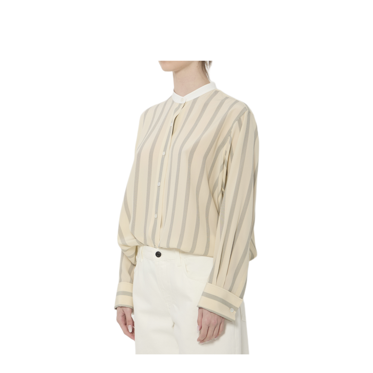 MAYFEYR - The Row - Falco Striped Shirt - 10797W4349WHITEBLACK