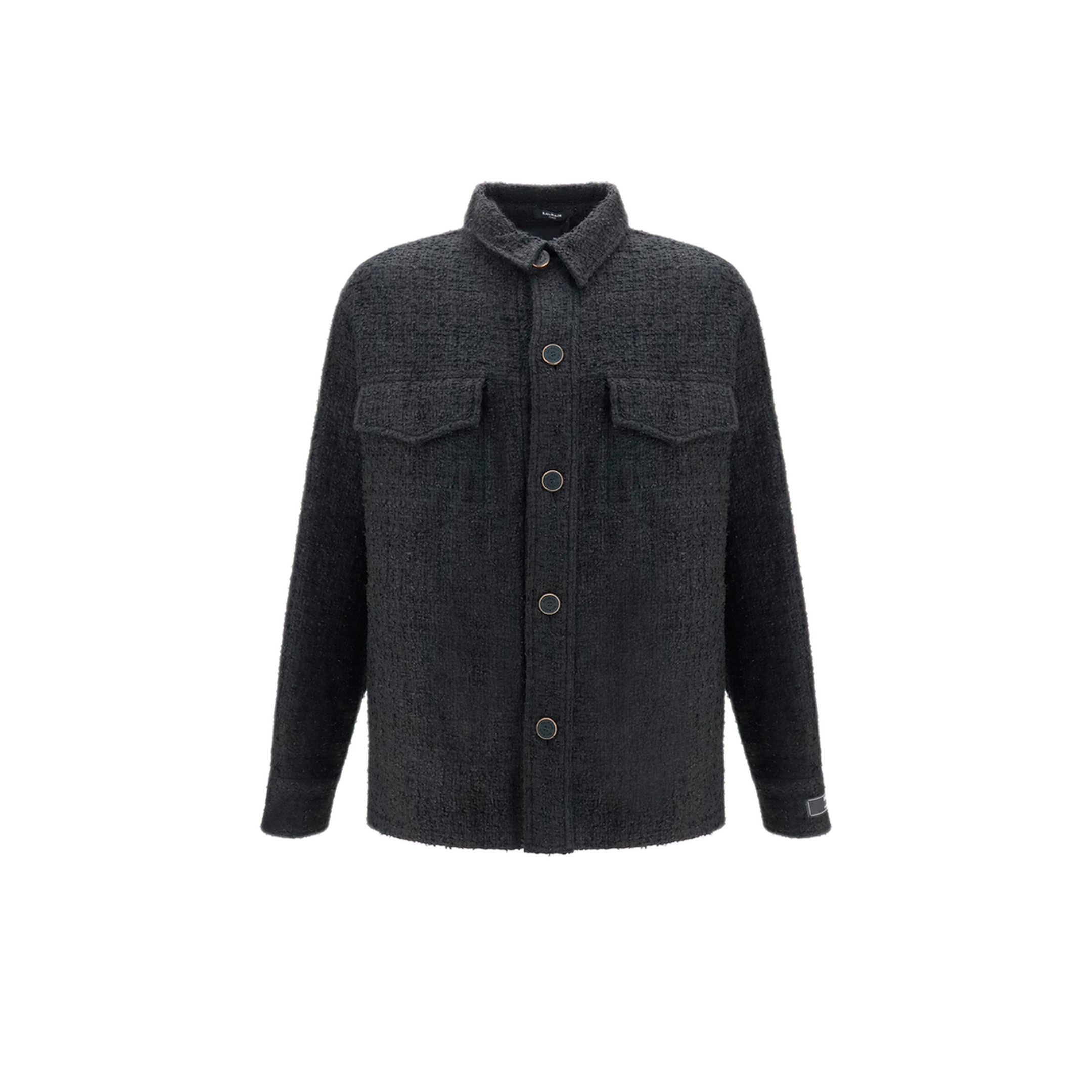 MAYFEYR - Balmain - Tweed Buttoned Jacket - HH1TH890XM070PA
