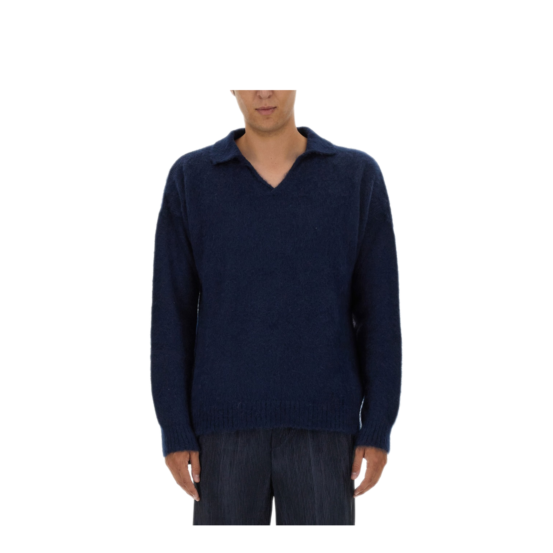 MAYFEYR - FAMILY FIRST - Knitted Polo - SWF2404DARKBLUE