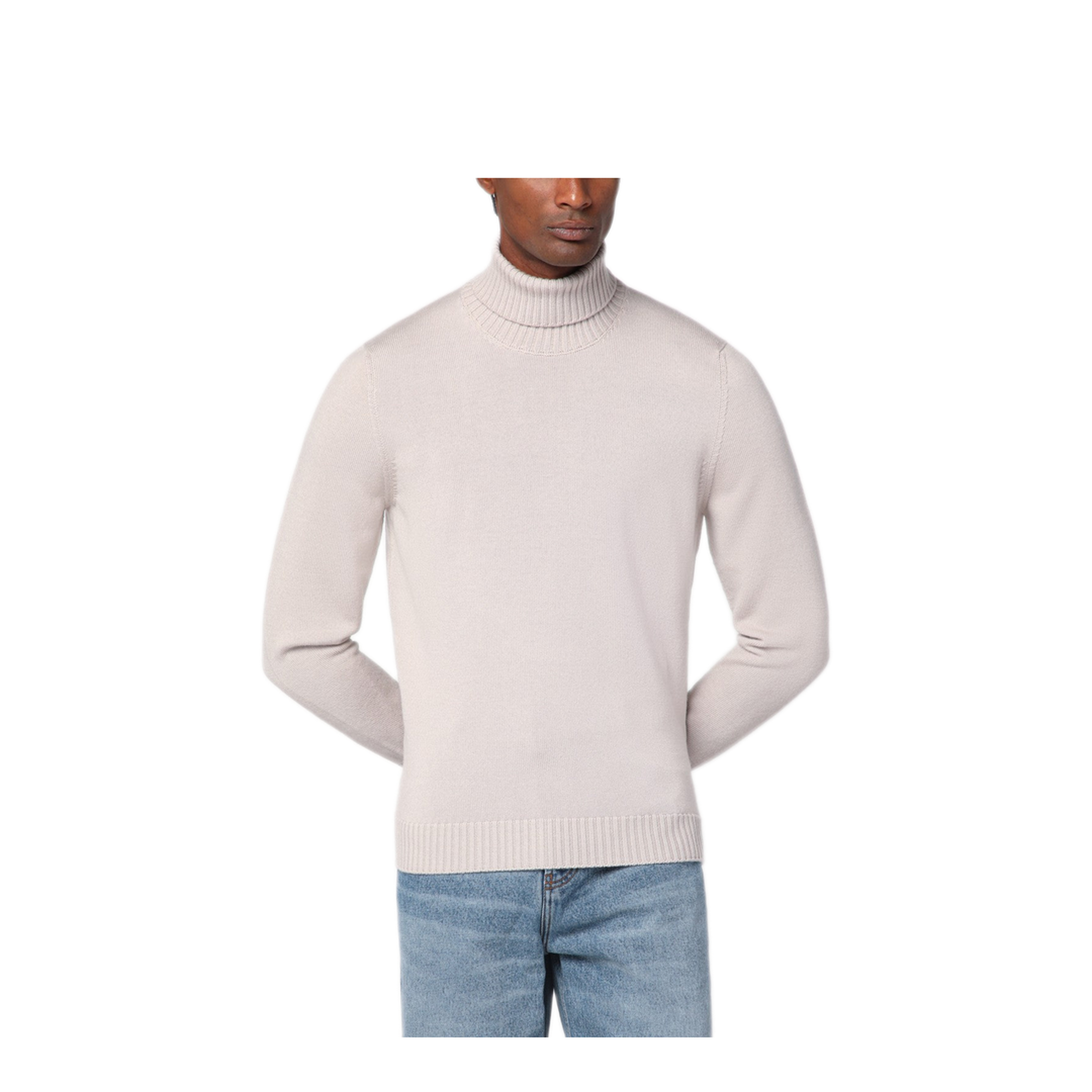 MAYFEYR - Drumohr - Greige Wool Turtleneck - D7M104LWO130