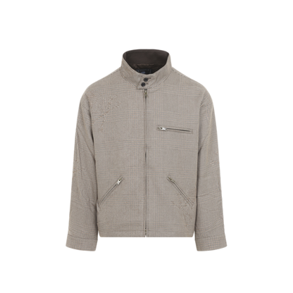 MAYFEYR - MASTERMIND JAPAN - Glen Check Harrington Jacket - MJ26EE2BL019101GLEN