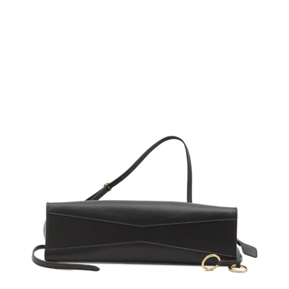 Le Click East West Medium Calfskin Shoulder Bag - Noir