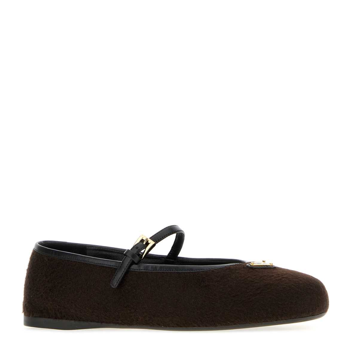 MAYFEYR - Prada - Dark Brown Fabric Ballerinas - 1F689OF005219F0192