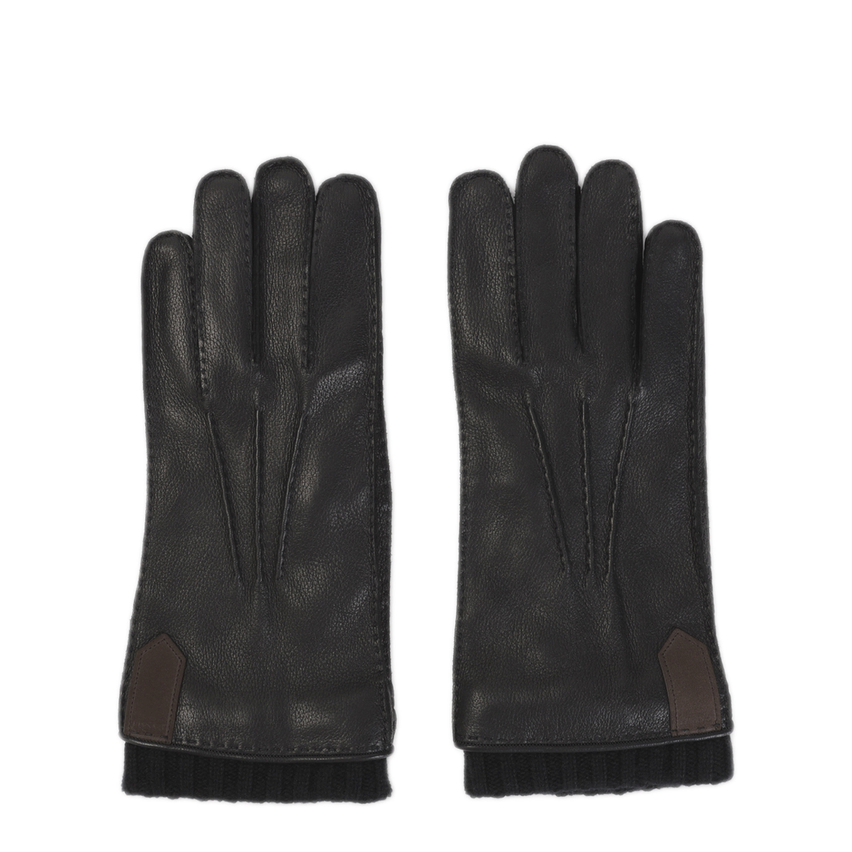 MAYFEYR - CANALI - Gloves In Black Deerskin Leather - GUA01ZF00035110