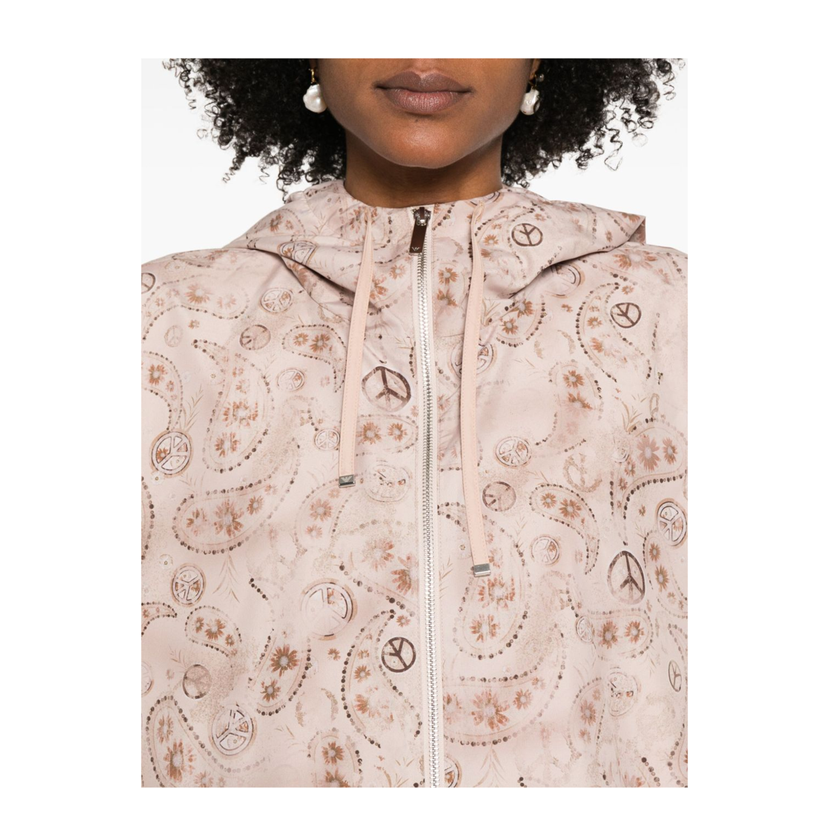 Printed Blouson Jacket