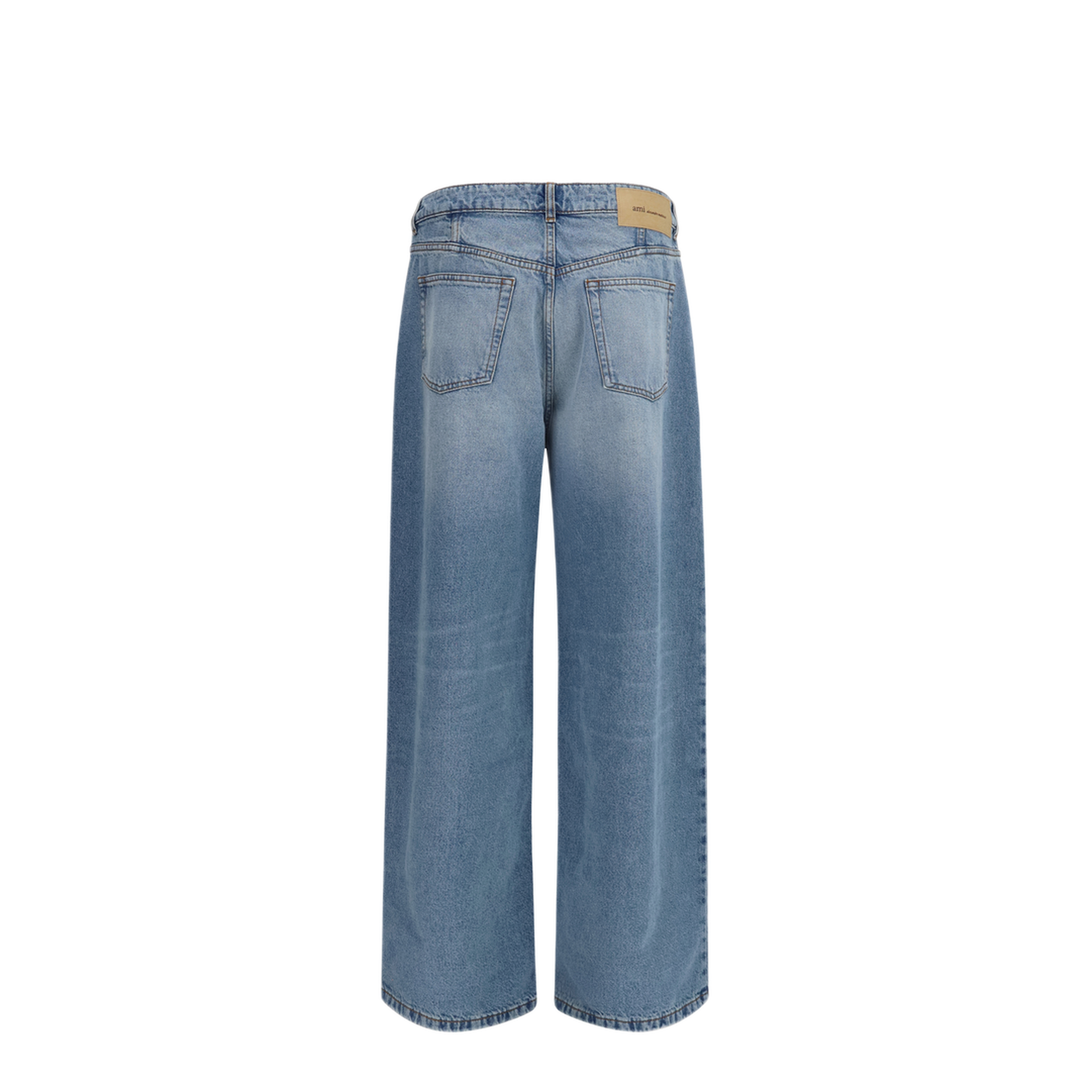 MAYFEYR - Ami Paris - Cotton Wide Leg Jeans - HTR919DE0046