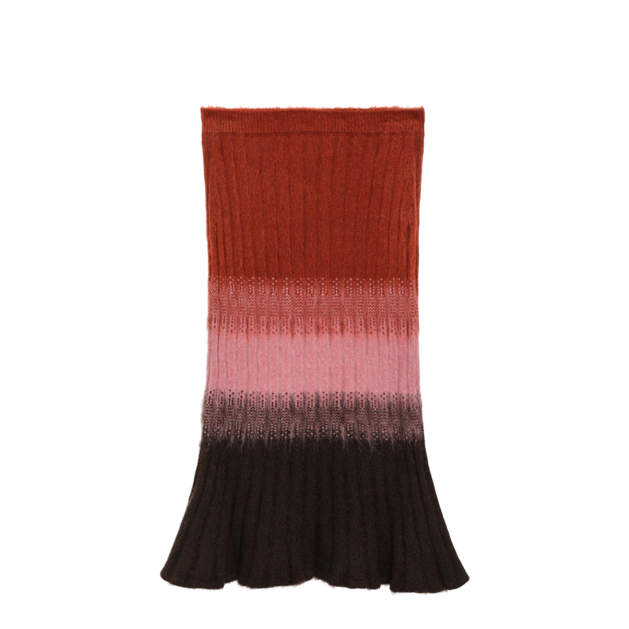 Multicoloured Mohair and Wool Skirt