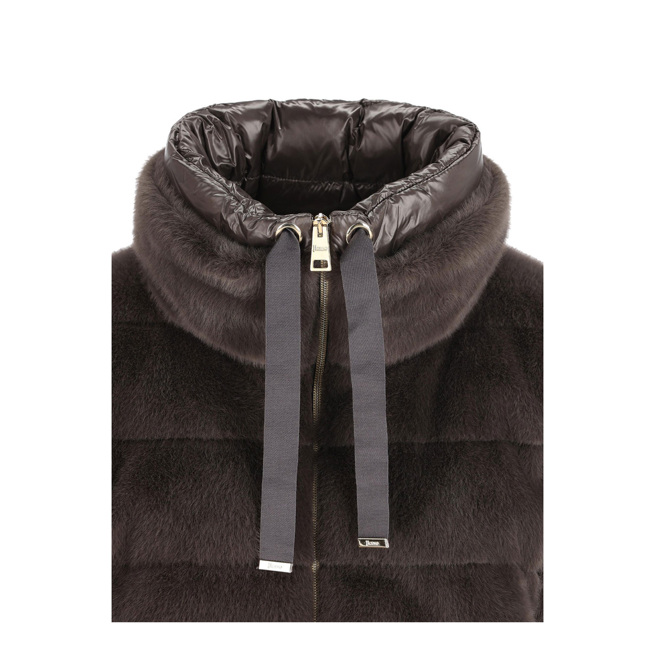 MAYFEYR - Herno - Faux Fur High Neck Down Jacket - PI002123D12630
