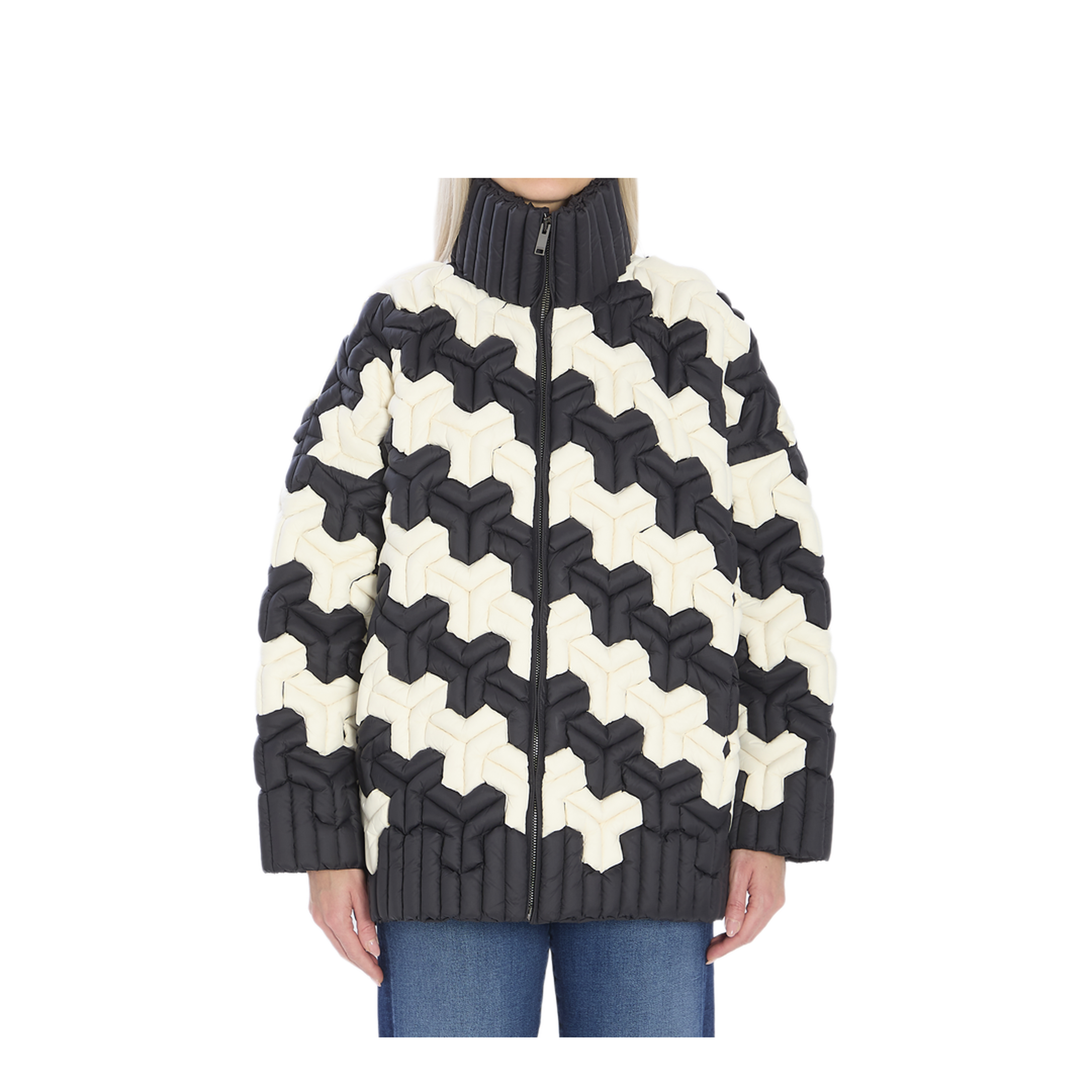 MAYFEYR - Raxxy - Black And White Puffer Jacket - CRDJ005N133